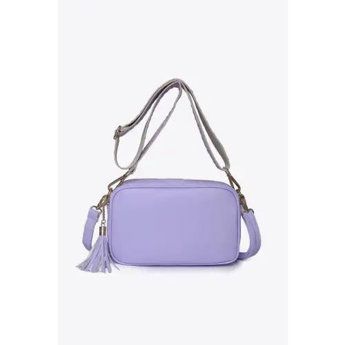 Chic Leather Tassel Crossbody Bag for Stylish Adventures