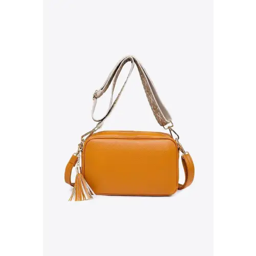 Chic Leather Tassel Crossbody Bag for Stylish Adventures