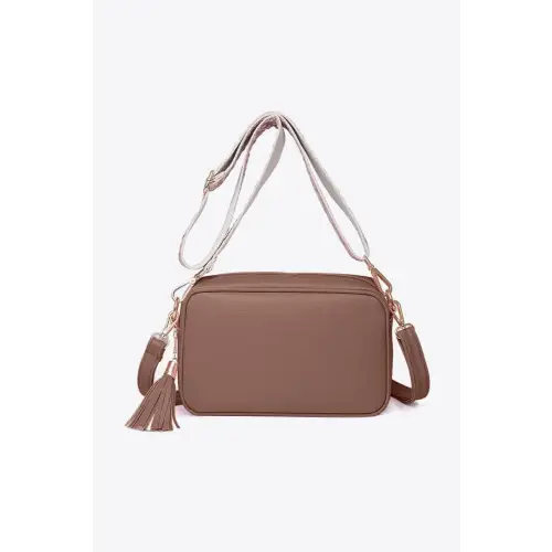 Chic Leather Tassel Crossbody Bag for Stylish Adventures