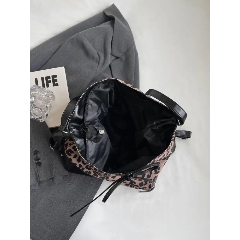 Chic Leopard Dual Purpose Crossbody Bag for Trendy Style