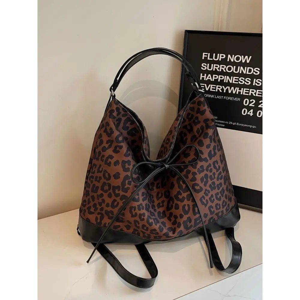 Chic Leopard Dual Purpose Crossbody Bag for Trendy Style