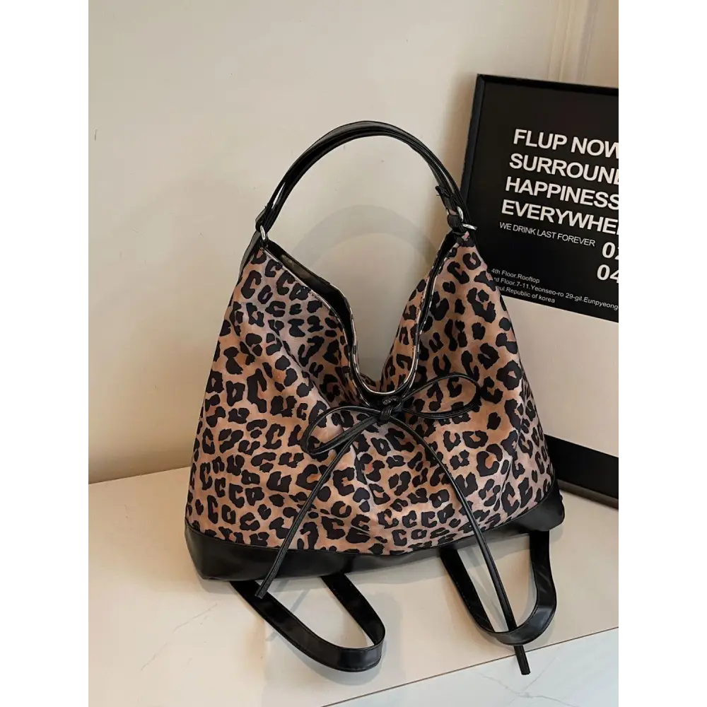 Chic Leopard Dual Purpose Crossbody Bag for Trendy Style