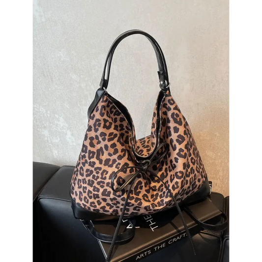 Leopard Dual Purpose Crossbody Bag - CM Fashion