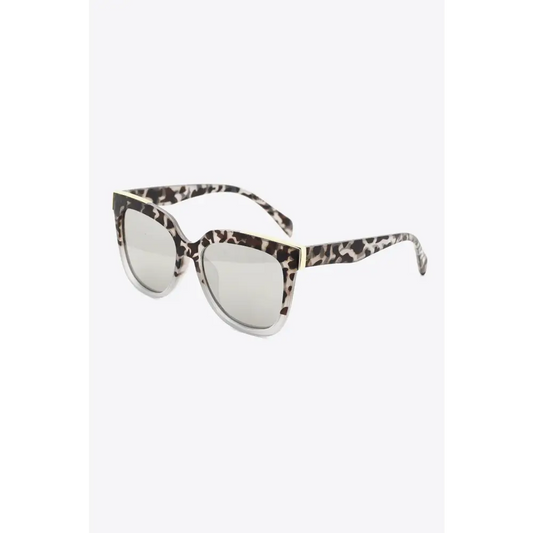 Tortoiseshell Polycarbonate Frame Full Rim Sunglasses - CM Fashion