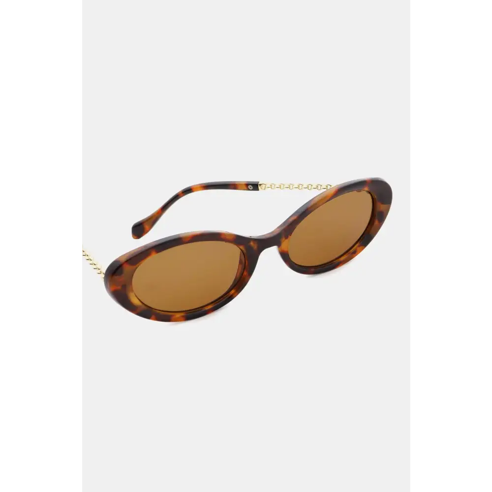 Chic Olive Green Frame Cat-Eye Sunglasses for Effortless Style