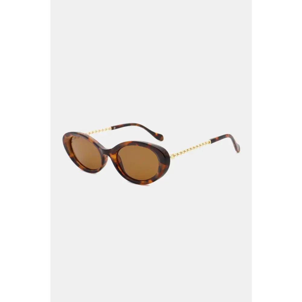 Chic Olive Green Frame Cat-Eye Sunglasses for Effortless Style