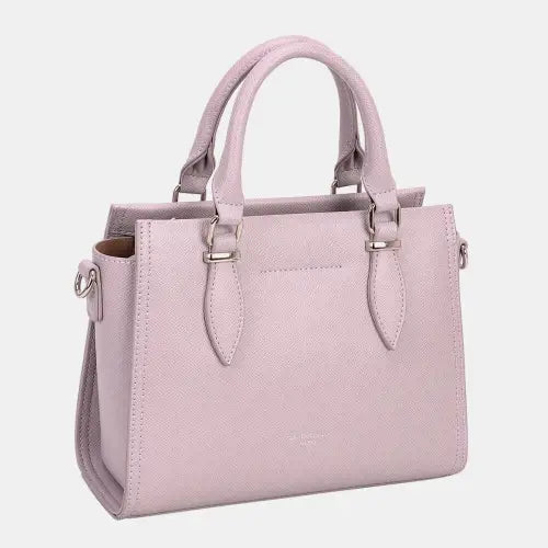 Chic Pink David Jones PU Leather Handbag for Stylish Outings