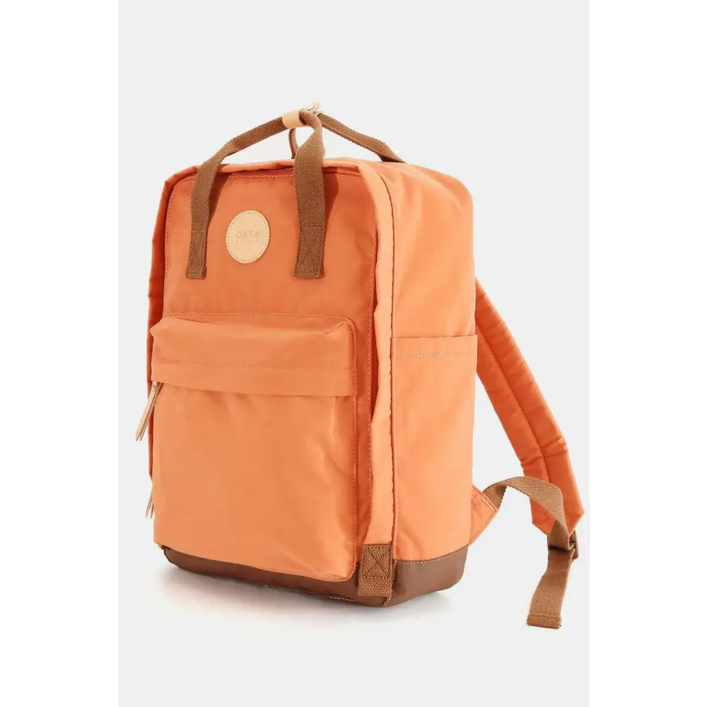 Chic Salmon Himawari Waterproof Canvas Backpack with Stylish Accents