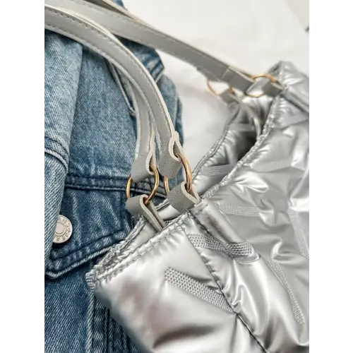 Chic Silver Shoulder Bag