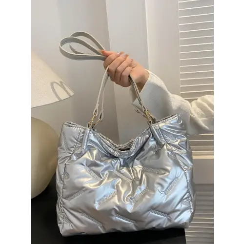 Chic Silver Shoulder Bag