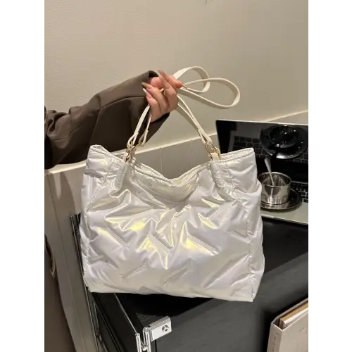 Chic Silver Shoulder Bag