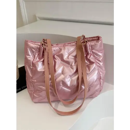 Chic Silver Shoulder Bag