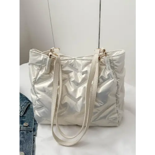 Chic Silver Shoulder Bag