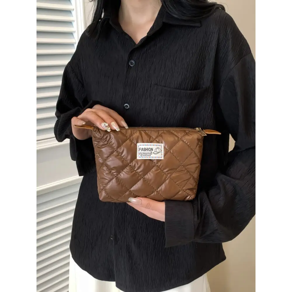 Chic Solid Quilted Clutch Set for a Stylish Touch