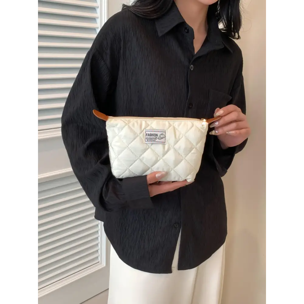 Chic Solid Quilted Clutch Set for a Stylish Touch