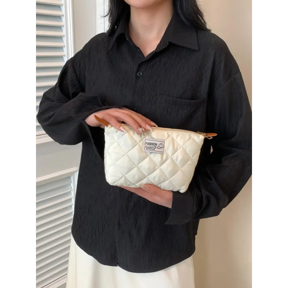 Chic Solid Quilted Clutch Set for a Stylish Touch