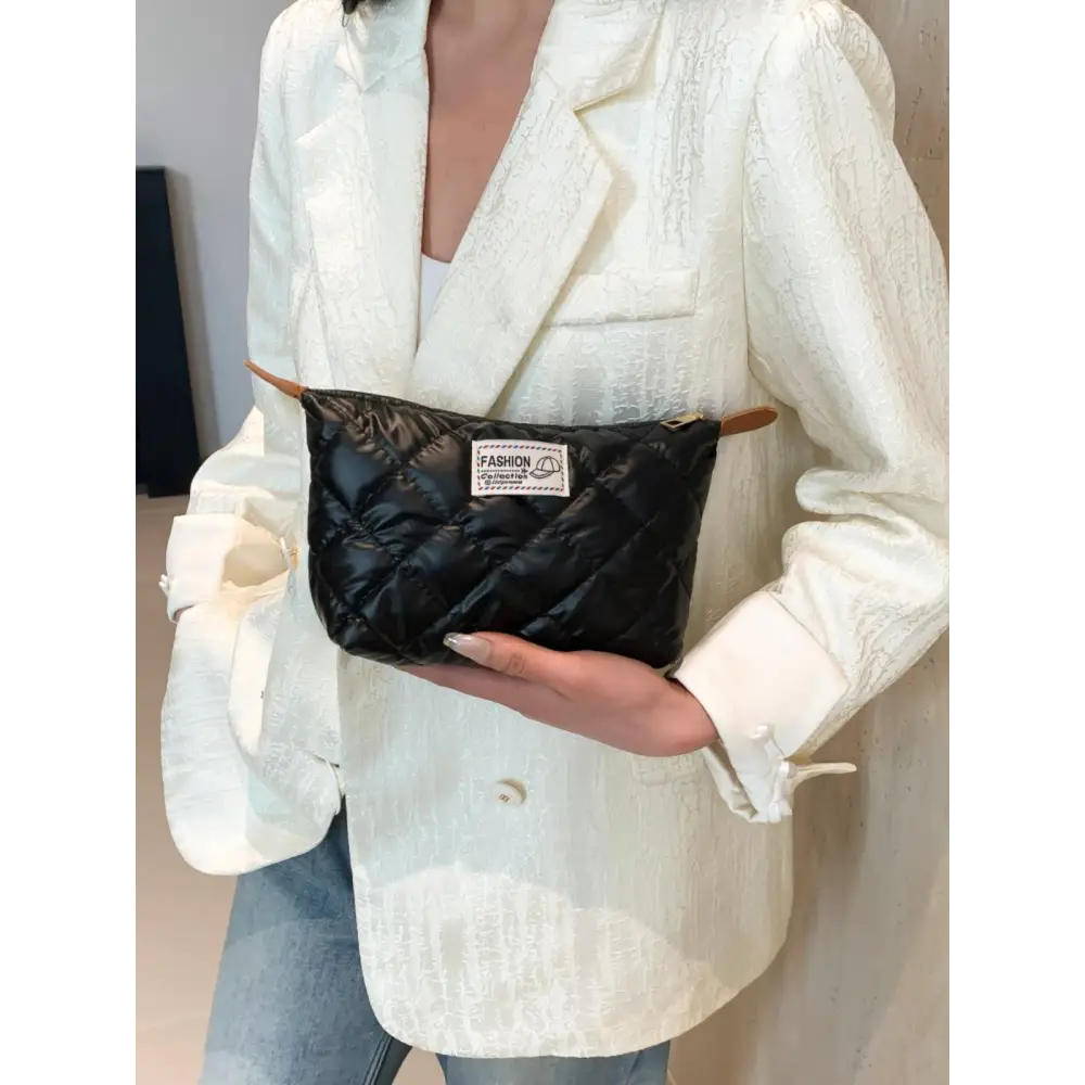 Chic Solid Quilted Clutch Set for a Stylish Touch