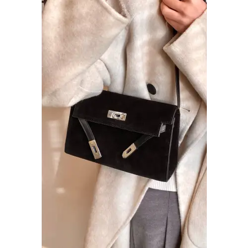 Chic Suede PU Leather Strap Shoulder Bag
