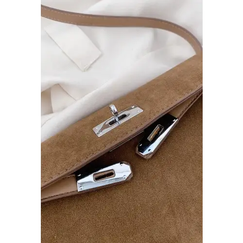 Chic Suede PU Leather Strap Shoulder Bag