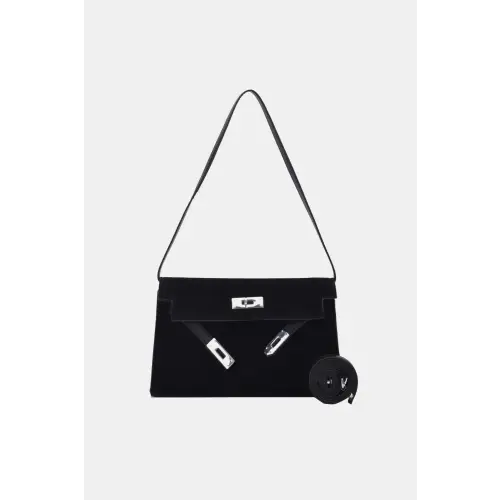 Chic Suede PU Leather Strap Shoulder Bag