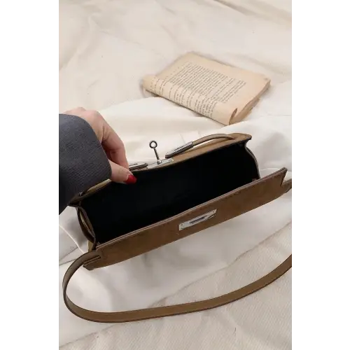 Chic Suede PU Leather Strap Shoulder Bag