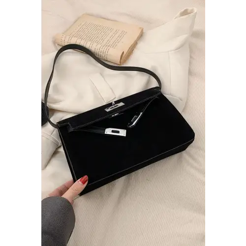 Chic Suede PU Leather Strap Shoulder Bag