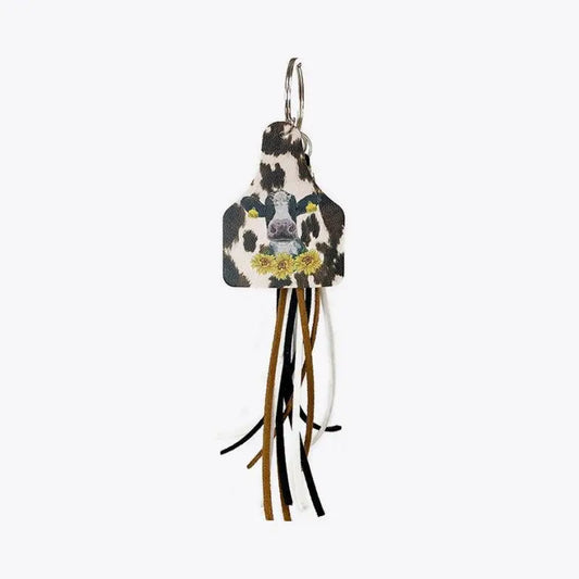 Chimney Shape Fringe Detail Key Chain - CM