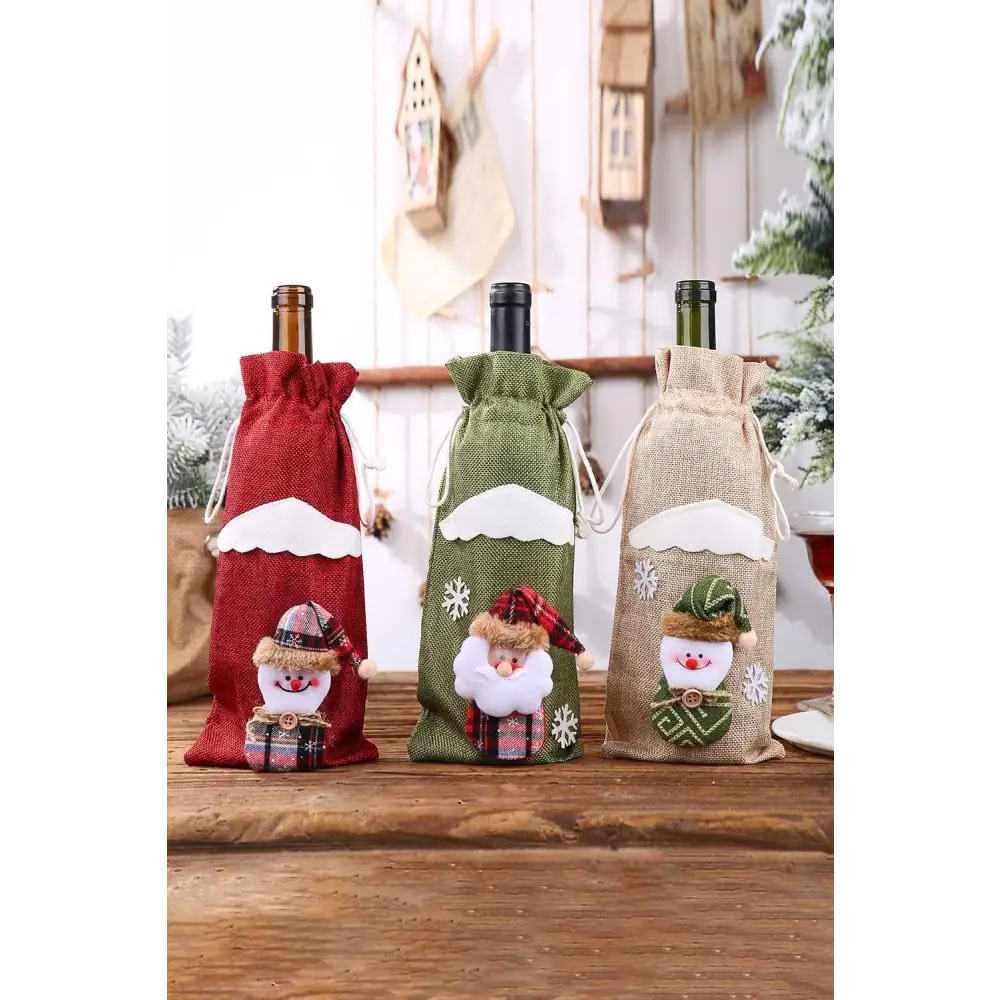 Christmas Gnome Bottle Cover