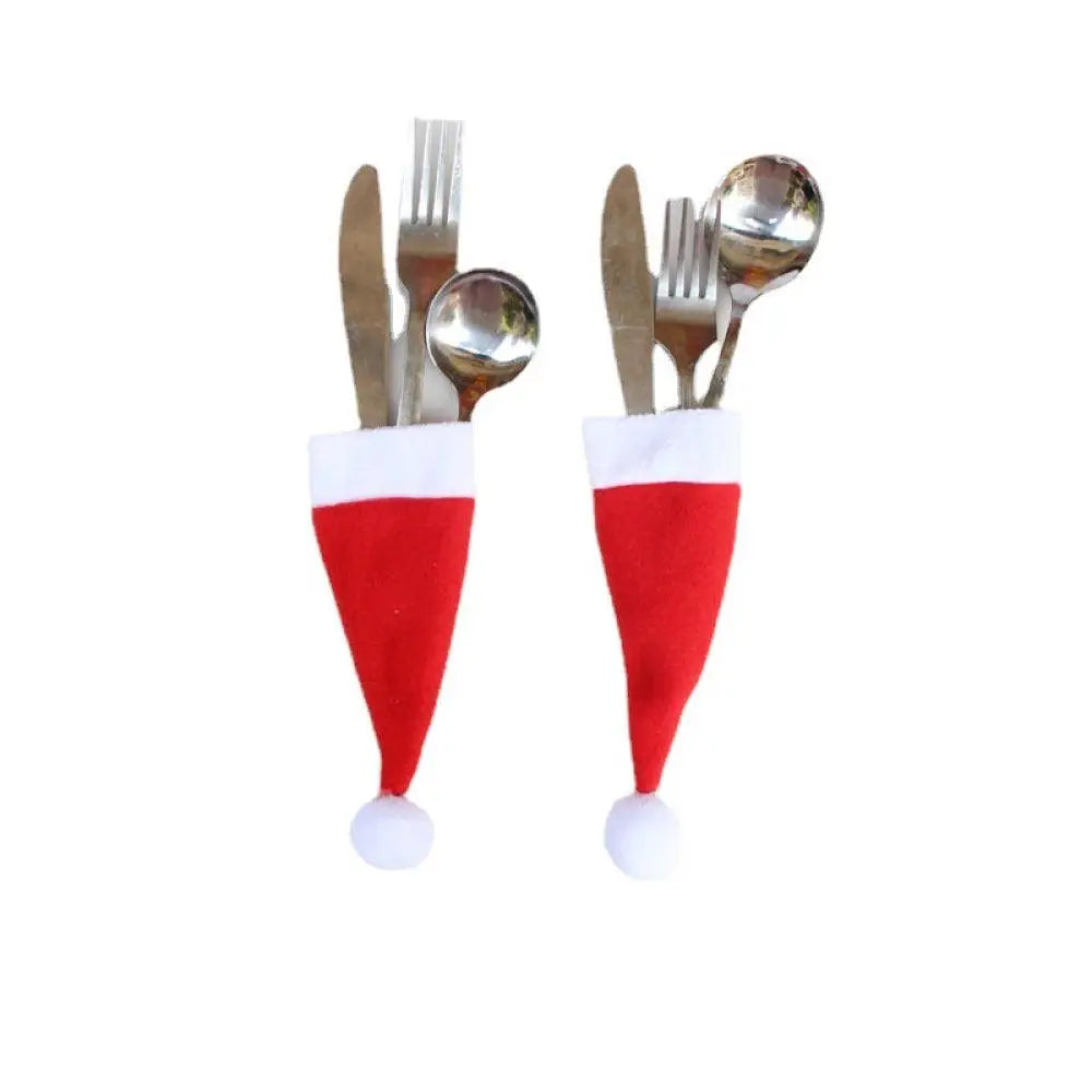 Christmas Hat Cutlery Holders