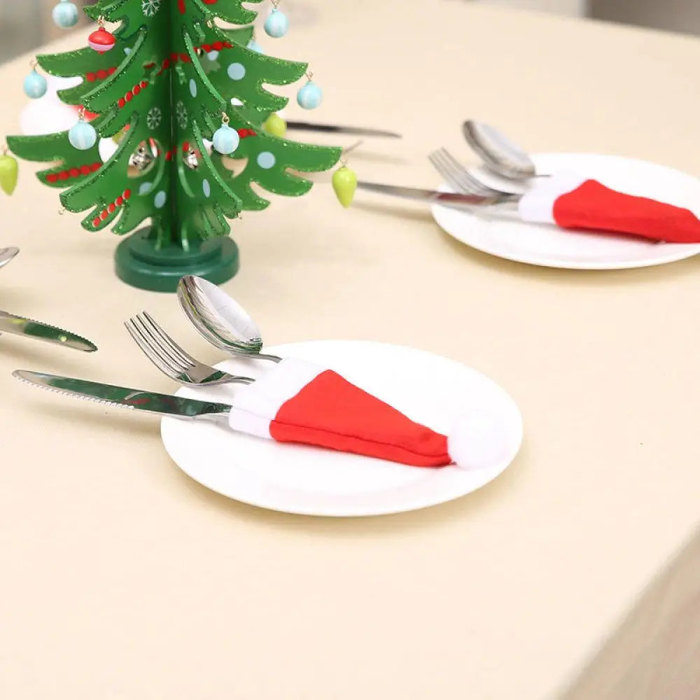 Christmas Hat Cutlery Holders