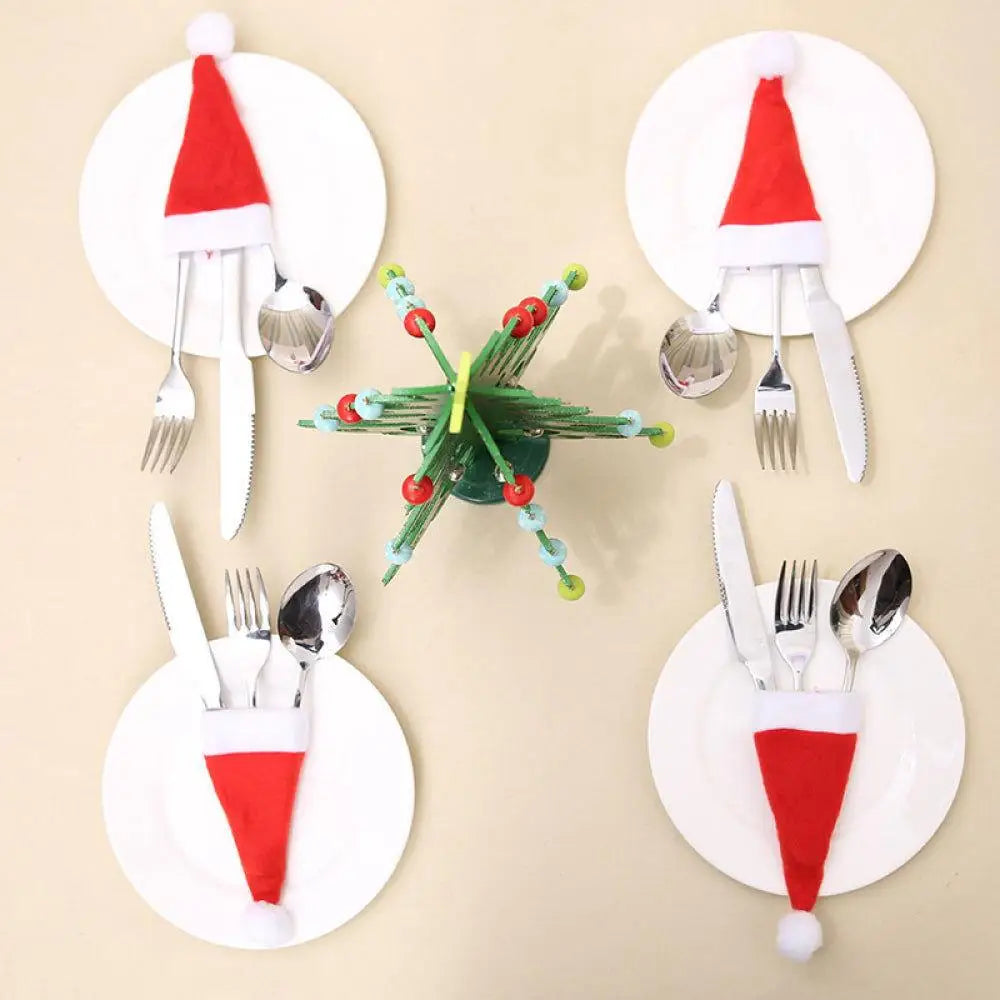 Christmas Hat Cutlery Holders