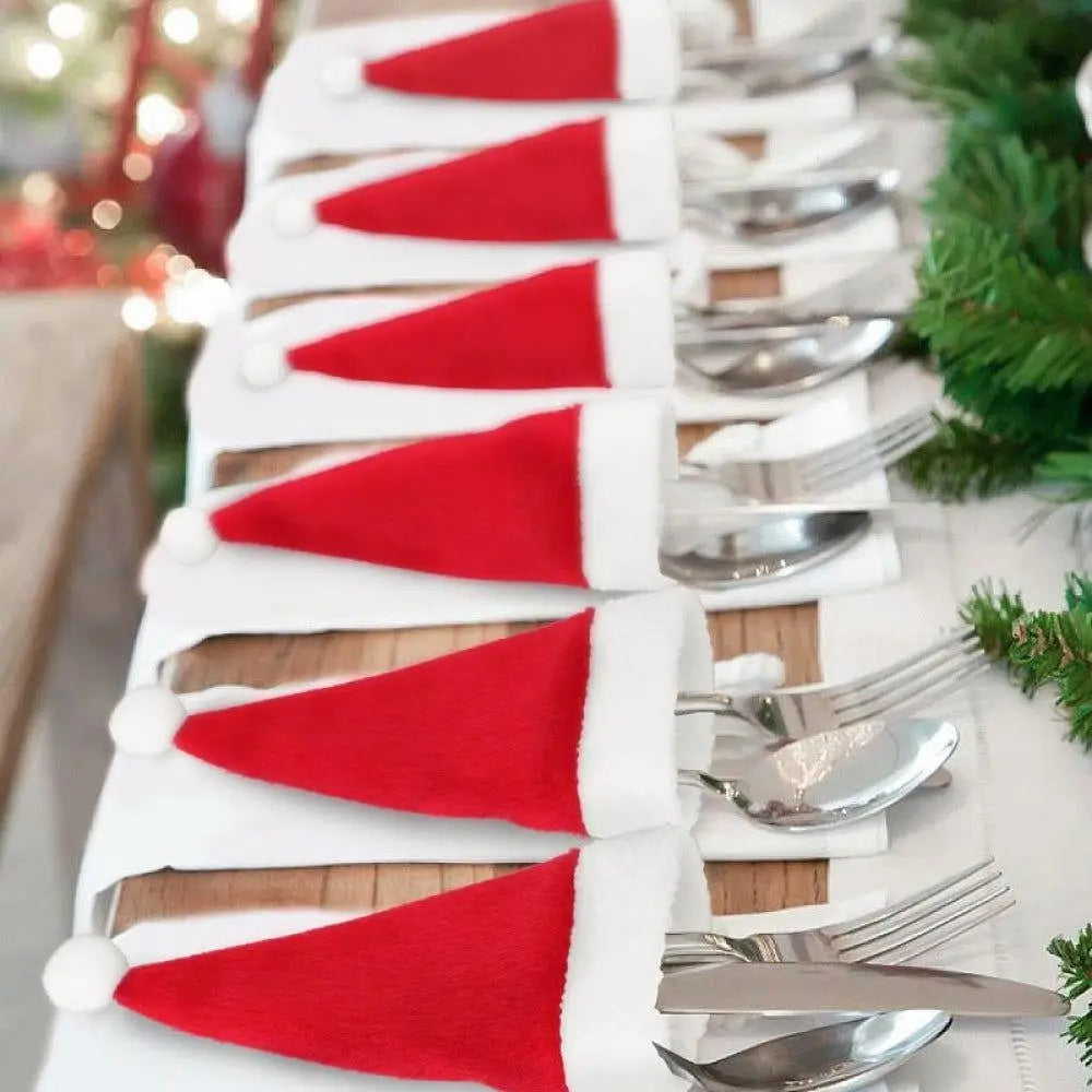 Christmas Hat Cutlery Holders