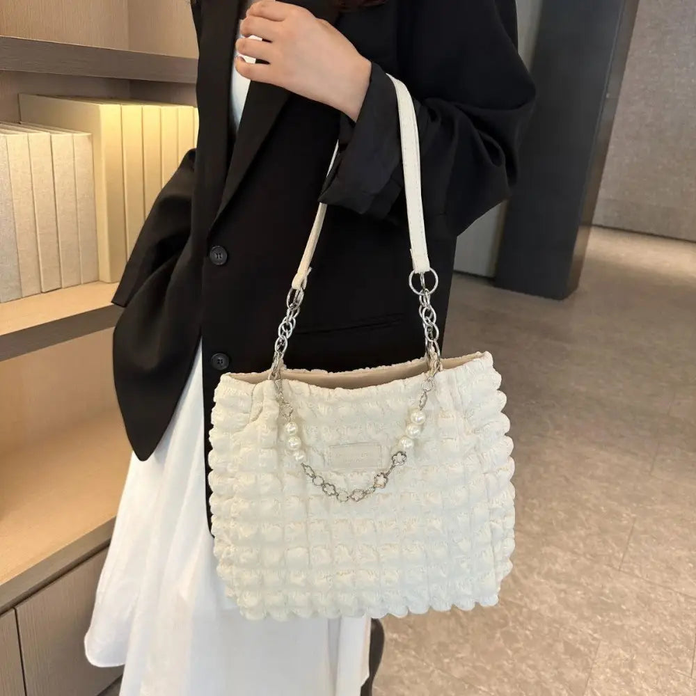 Dreamy Cloud Puffy Polyester Tote Bag for Stylish Adventures