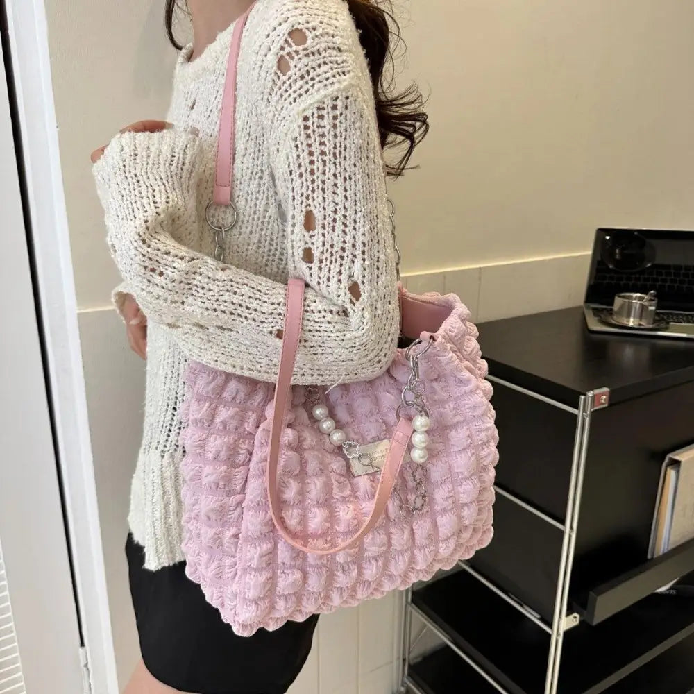 Dreamy Cloud Puffy Polyester Tote Bag for Stylish Adventures