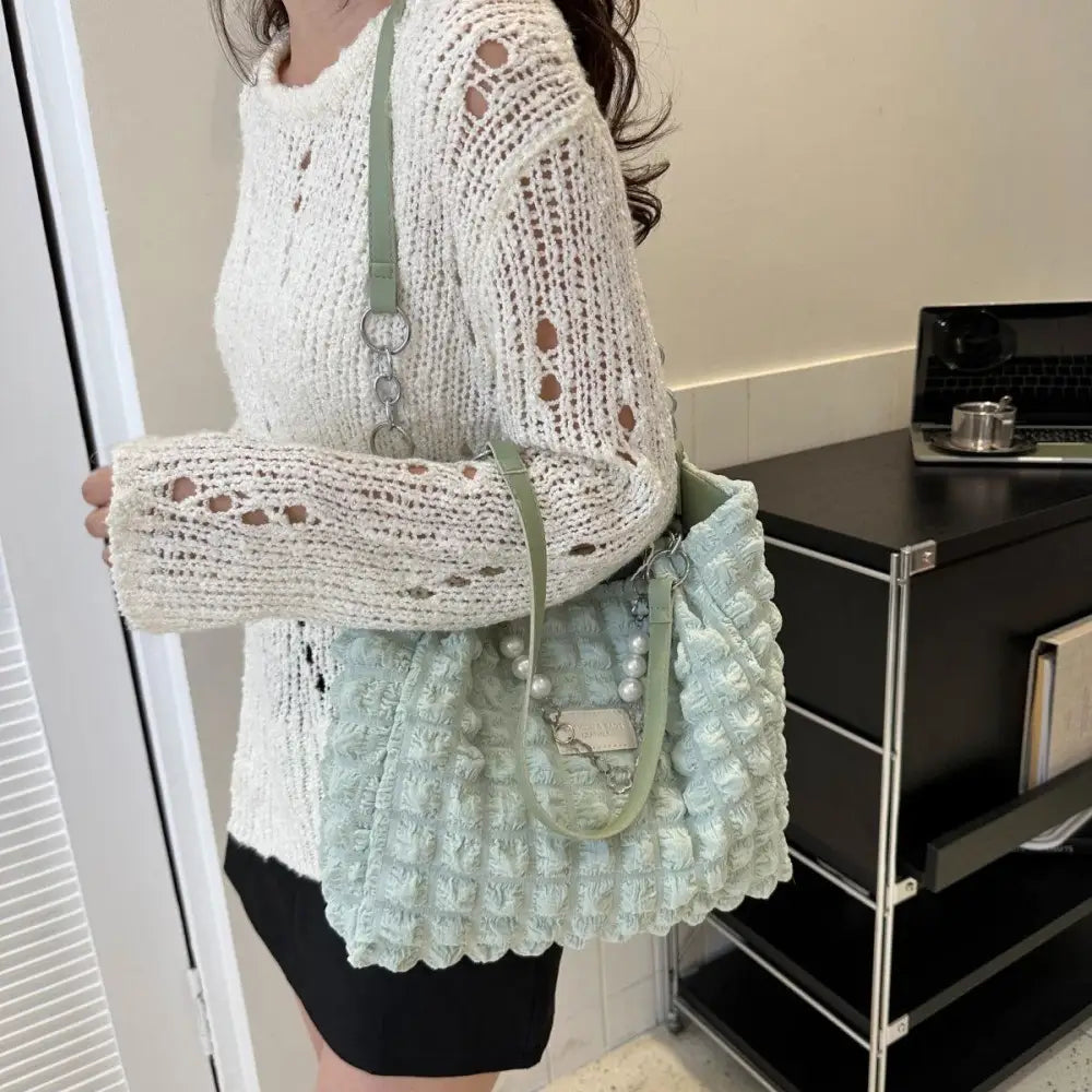 Dreamy Cloud Puffy Polyester Tote Bag for Stylish Adventures