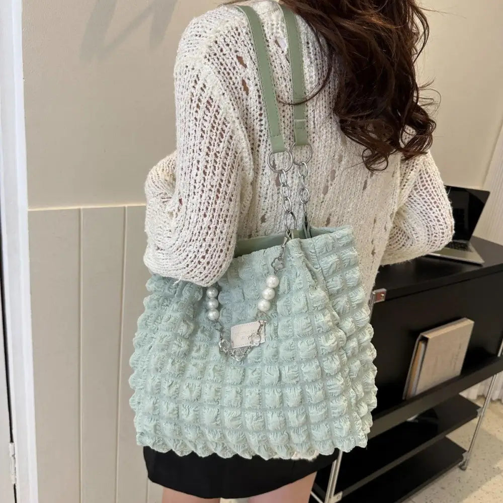 Dreamy Cloud Puffy Polyester Tote Bag for Stylish Adventures