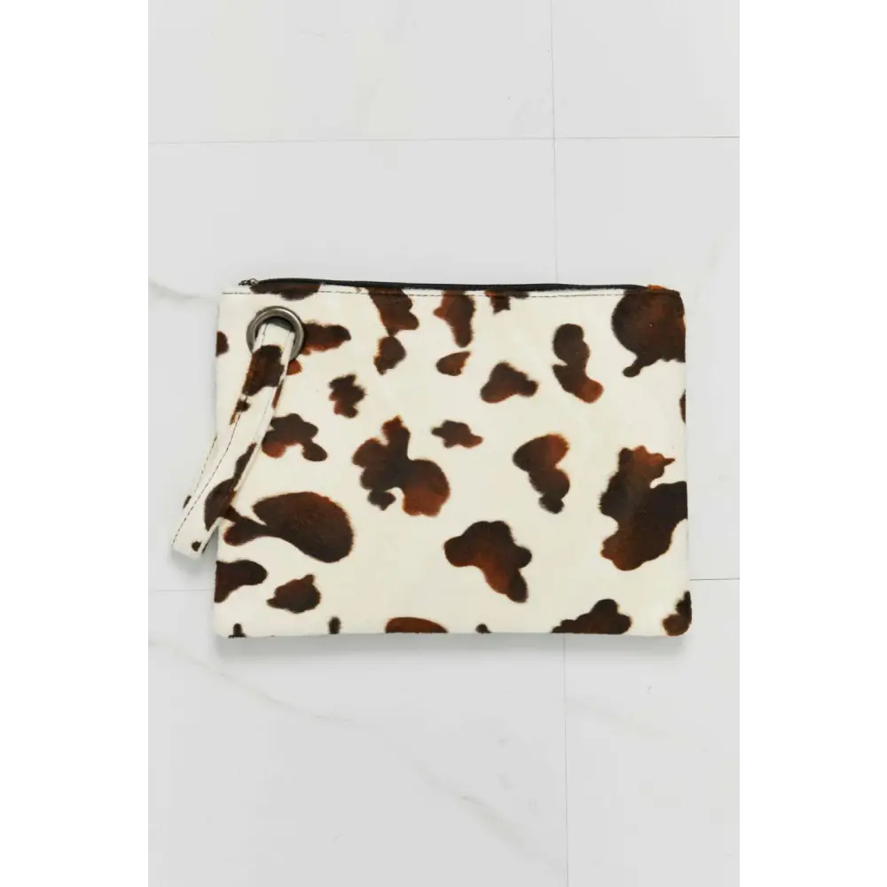 Stylish Animal Print Wristlet Clutch with Original Tags