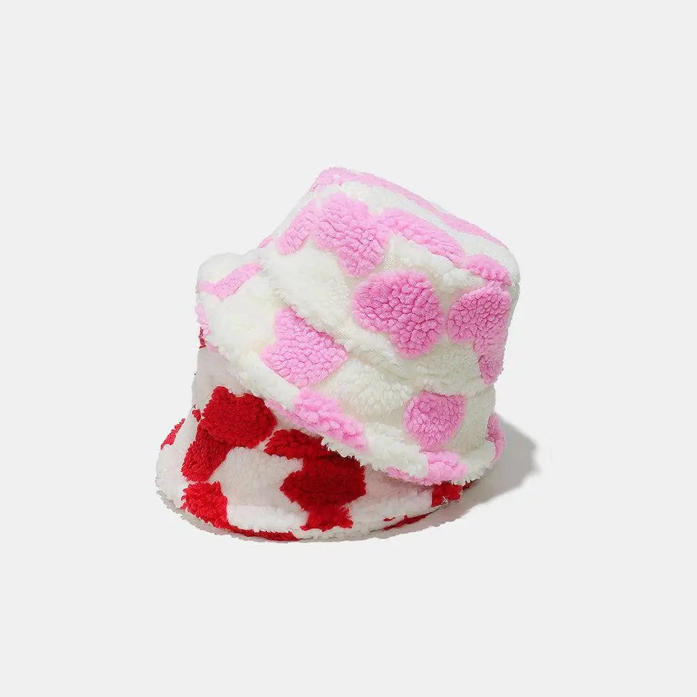 Stylish Miara Contrast Heart Bucket Hat for Fashion Lovers