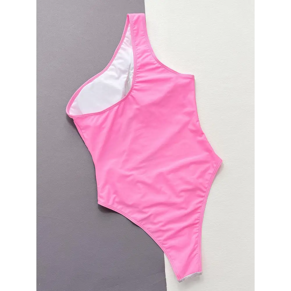 Contrast Panel One-Piece Swimsuit