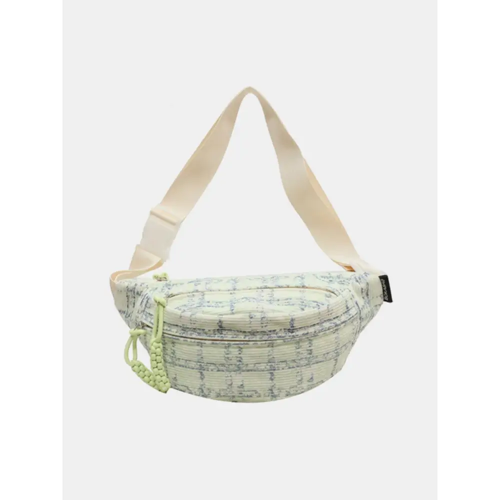 Stylish Contrast Plaid Polyester Crossbody Bag for Trendy Looks