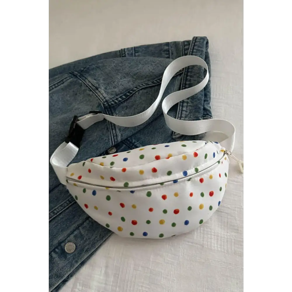 Contrast Polka Dot Crossbody Bag