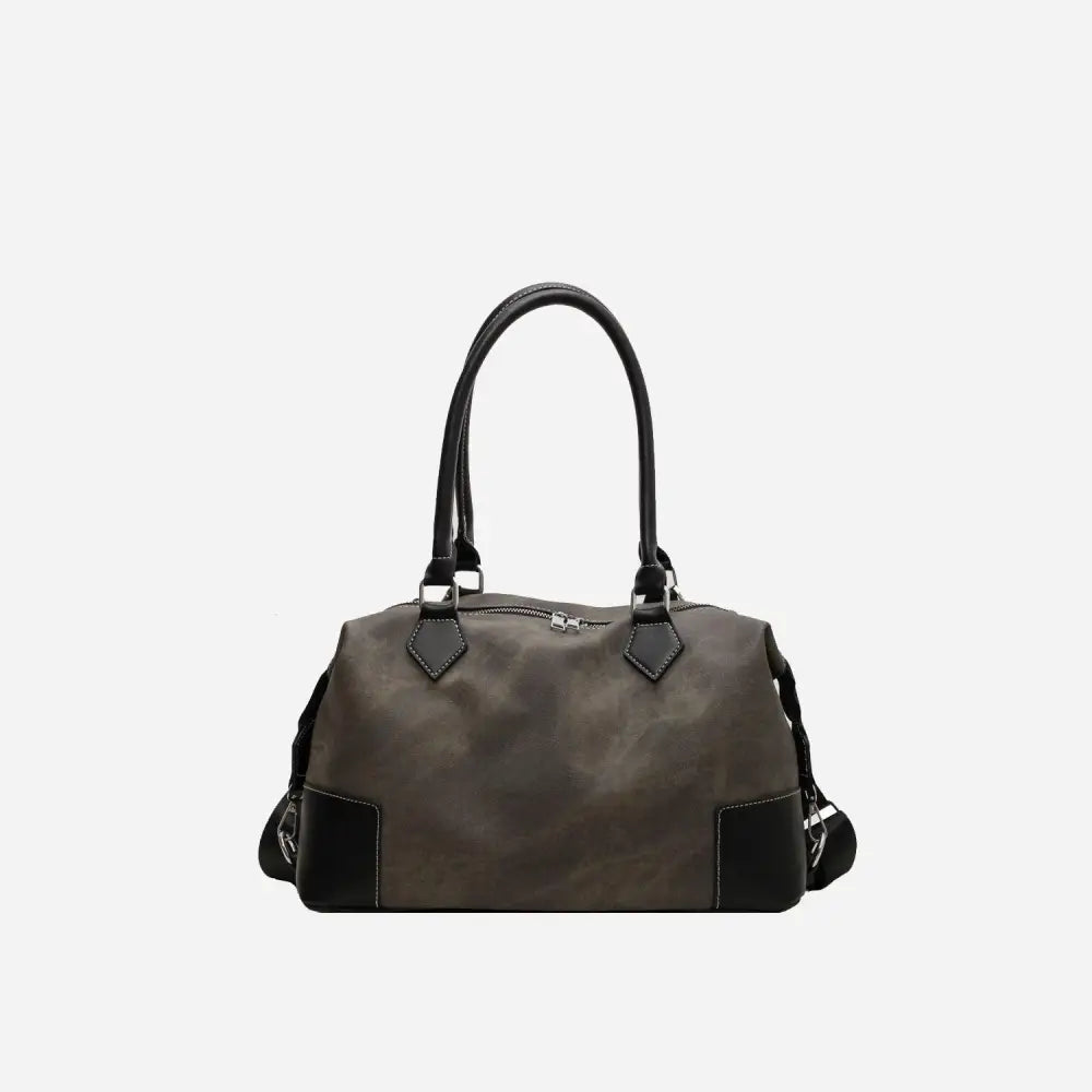 Stylish Contrast PU Leather Shoulder Bag for Trendy Travelers