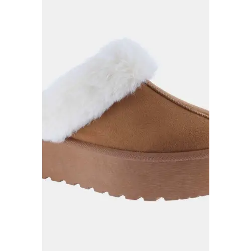 Cozy Chic Fur Trim Snow Slippers for Ultimate Winter Comfort