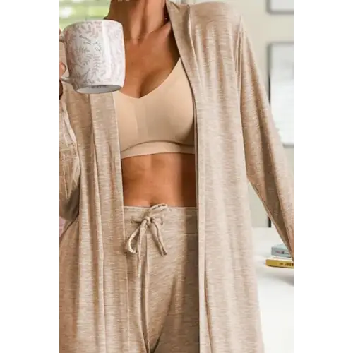 Cozy Chic Long Sleeve Cardigan and Pants Lounge Set