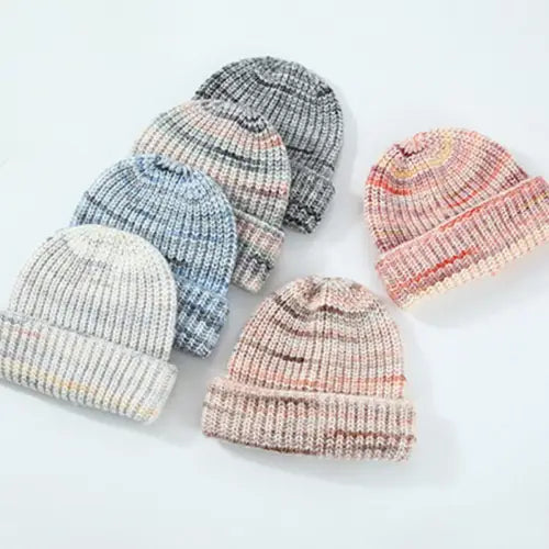 Thermal Contrast Knit Hat - CM Fashion