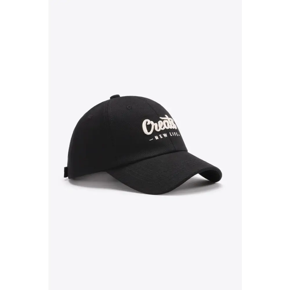 CREATE NEW LIFE Adjustable Cotton Baseball Cap