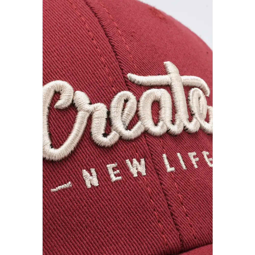 CREATE NEW LIFE Adjustable Cotton Baseball Cap