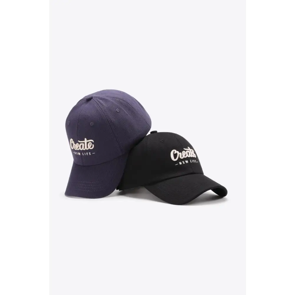 CREATE NEW LIFE Adjustable Cotton Baseball Cap