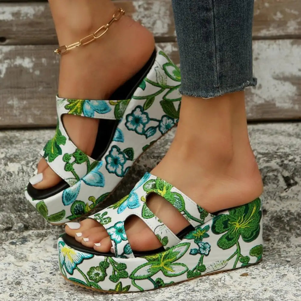 Stunning Zella Mode Cutout Floral Peep Toe Sandals for Summer