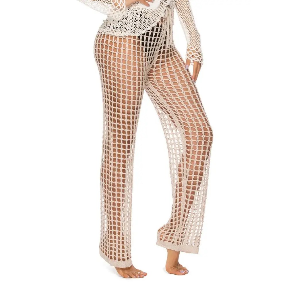 Sultry Cutout High Waist Swim Pants for Beach Glamour